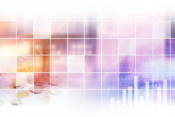 Finance data concept