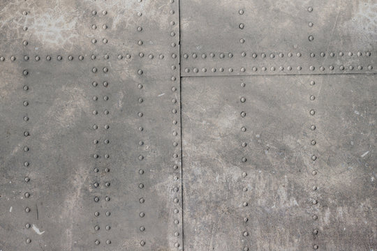 riveted metal from aircraft