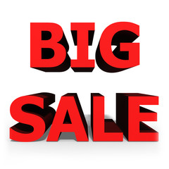 3D render of Big Sale Word