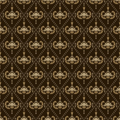 Modern wallpaper, background pattern. Seamless texture, repeating. Vintage design. Vector image