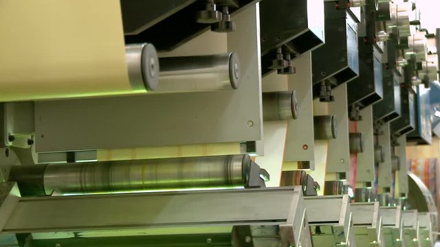 Printing plant production process.