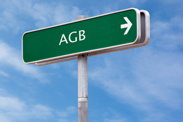 Fototapeta premium Schild 126 - AGB