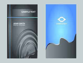 abstract vector business card templates
