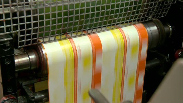 Printing plant production process.