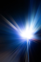 Obraz premium Blue Abstract Zoom background