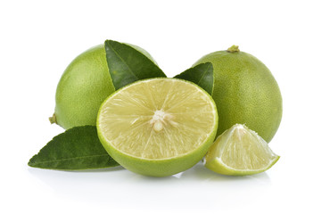 lime on white background