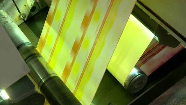 Printing plant production process.