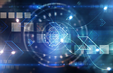 abstract technology waves background texture