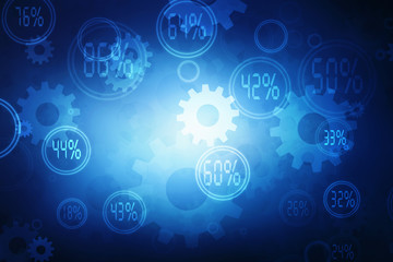 2d illustration technology background