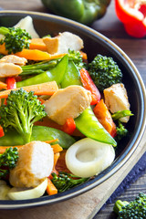 stir fry with chicken