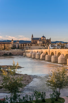 Fototapeta Roman bridge in Cordoba, Andalusia, southern Spain.