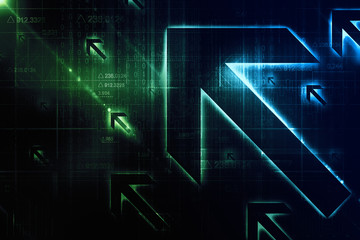 Abstract arrows technology background
