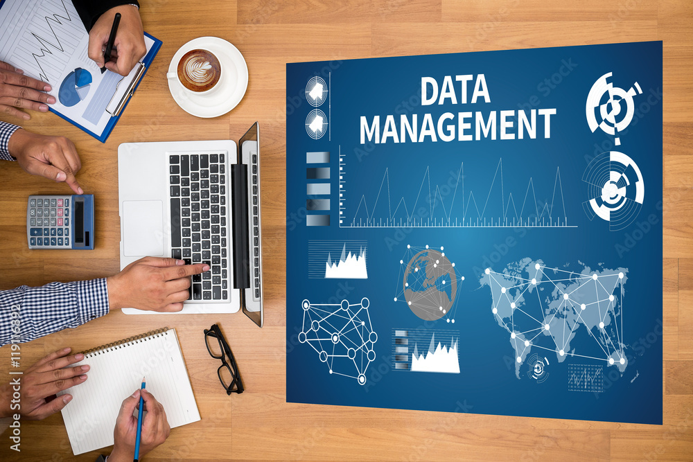 Poster data management file database cloud network