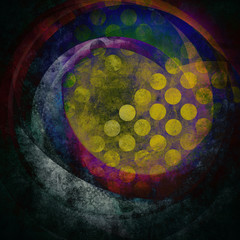 grunge background, abstract circles pattern