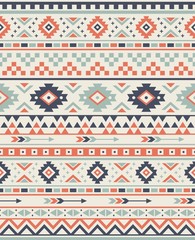Seamless Ethnic pattern textures. Navajo geometric print. Rustic decorative ornament. Abstract geometric pattern. Native American pattern. Ornament for the design of clothing