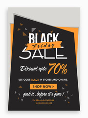 Black Friday Sale Poster, Banner or Flyer.