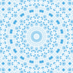Abstract blue pattern on white