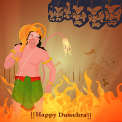 Lord Hanuman For Happy Dussehra celebration.