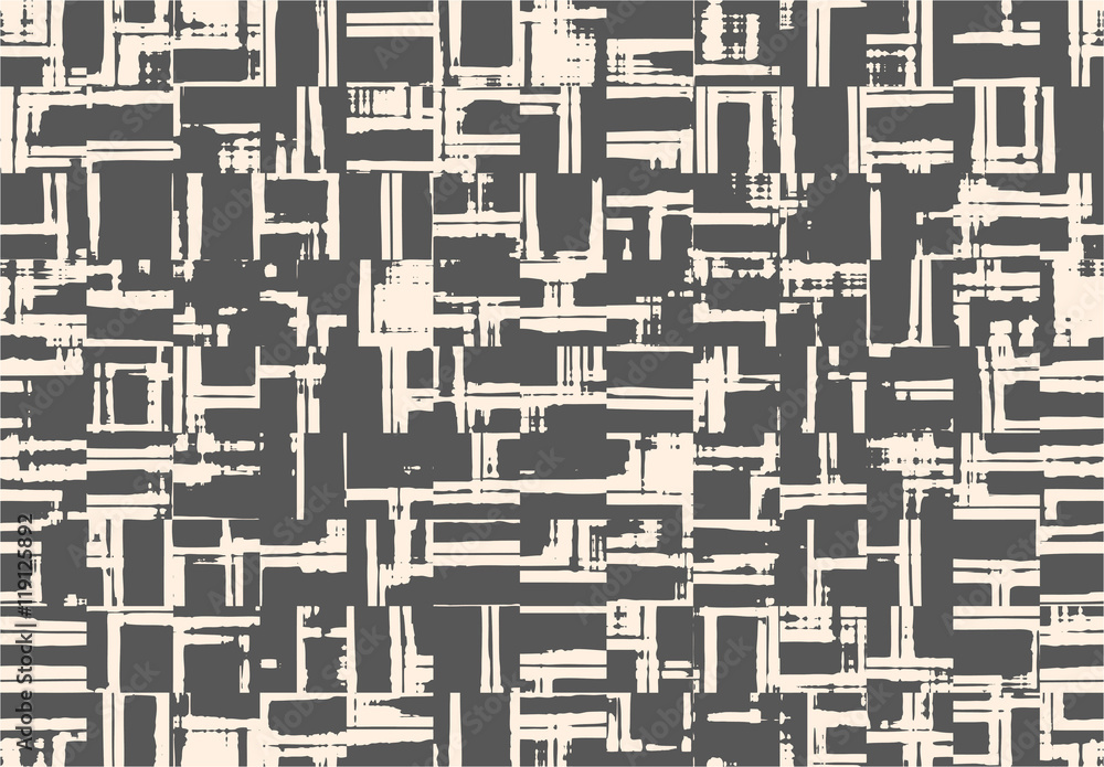 Aufkleber abstract grunge vector background. monochrome raster composition of irregular graphic elements. crea