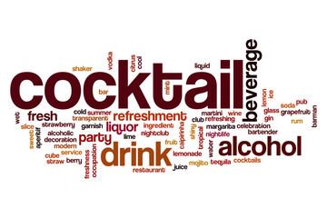 Cocktail word cloud