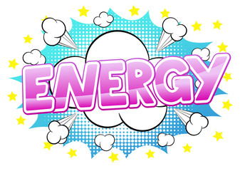 Comic Sound Effect Energy 