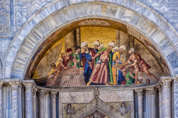 Obraz premium Basilica of Saint Mark (828, 1094). Piazza San Marco, Venice.