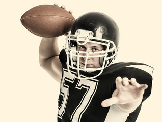 American football player.