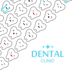 illustration of tooths on a white background