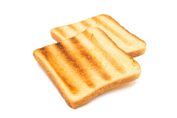 Fried toast biscuit breakfast.
