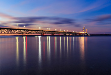 Mackinac Bridge in Twilight
