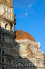 Fototapeta na wymiar Detail of Duomo in Florence