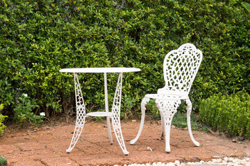 Garden table and chairs