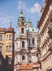 Fototapeta na wymiar ancient church in Prague