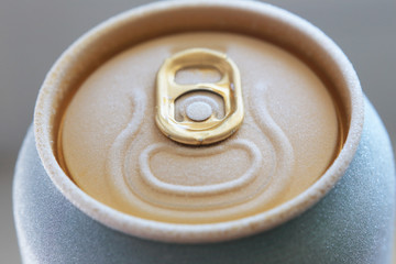 frosted beer can top