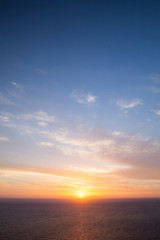 Naklejka na ściany i meble Dramatic sunset. Cape Keri, Zakynthos