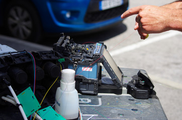 installation de fibre optique