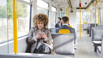Texting on the train