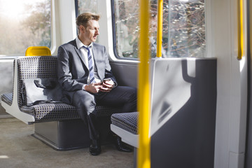 Businessman on the Train
