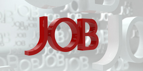 Find Suitable Job, 3D Illustration