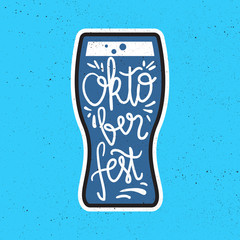 Oktoberfest Lettering Badge