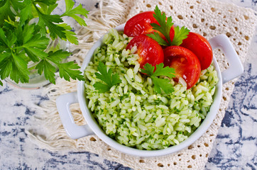 Salad with rice