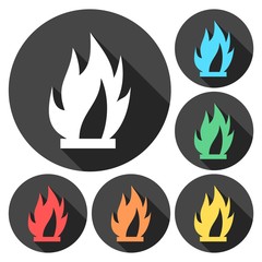 Vector simple fire icon