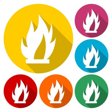 Vector simple fire icon