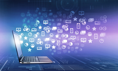 Technologies that connect people . Mixed media