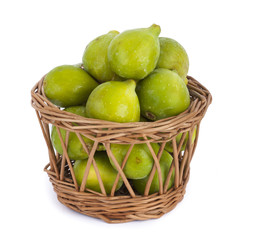 fresh figs isolated on white