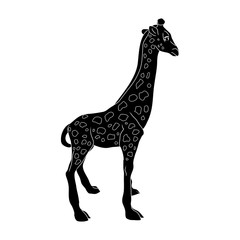 Black giraffe silhouette