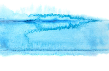 Watercolor blue stripe