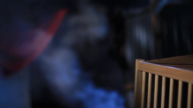 background smoke and decoration
