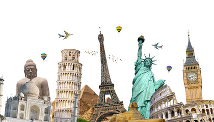 Famous landmarks of the world