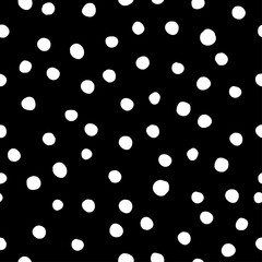 Seamless vector decorative background with polka dots. Print. Cloth design, wallpaper.
